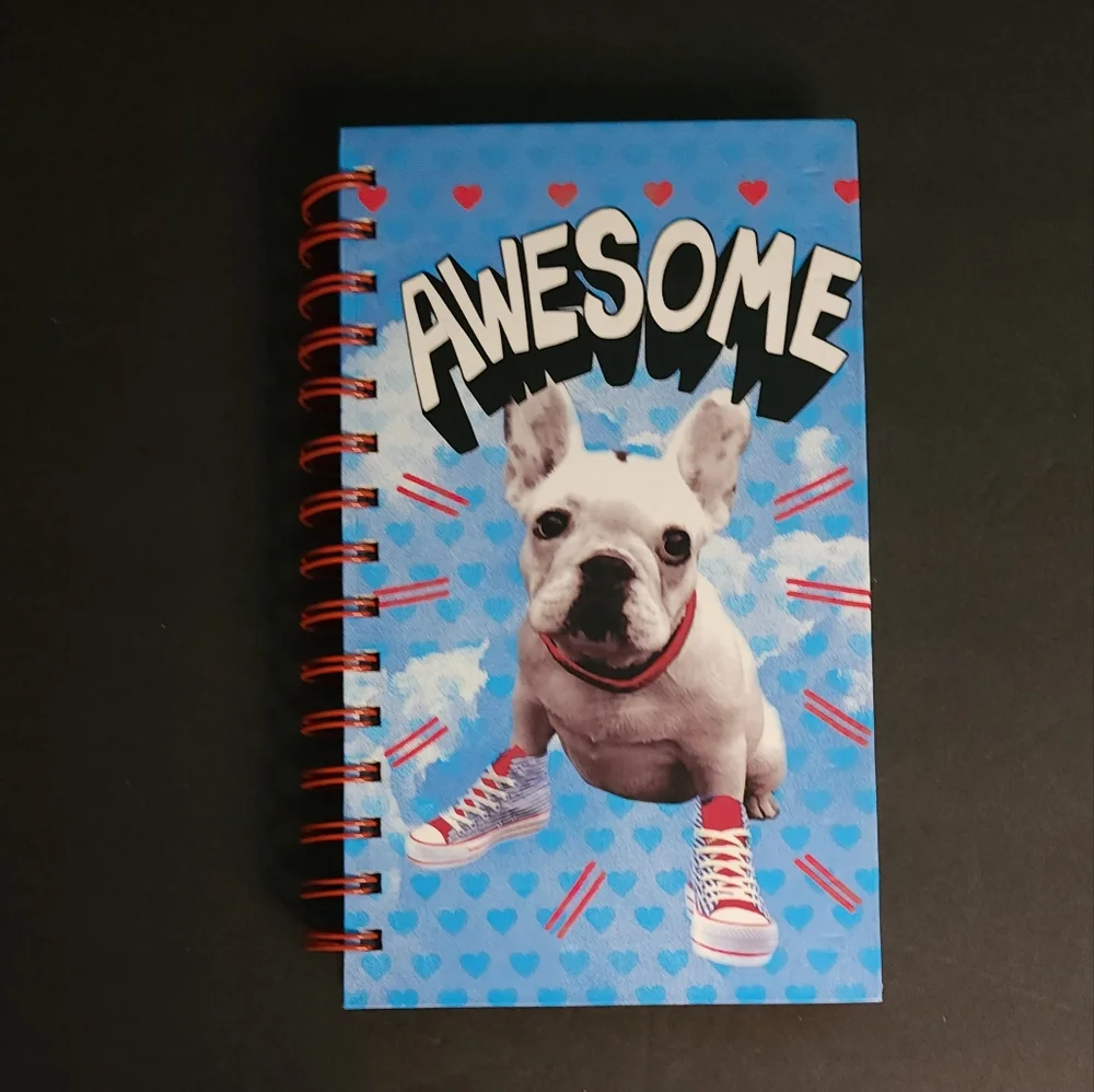 🌟 3 for $15 Deal! 🌟Spiral Journal Awesome with a French bulldog